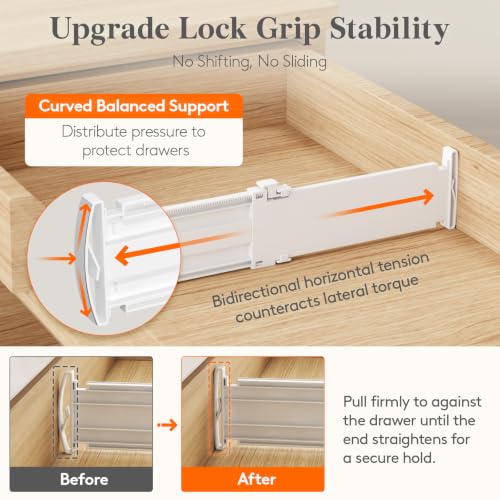 Lifewit 3.2″ High Drawer Divi...