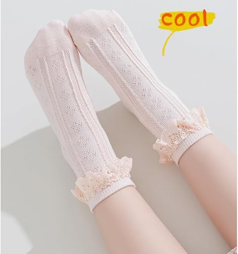 Miniatura 4 de Calcetines de encaje con volantes para recién nacidos, para niñas pequeñas