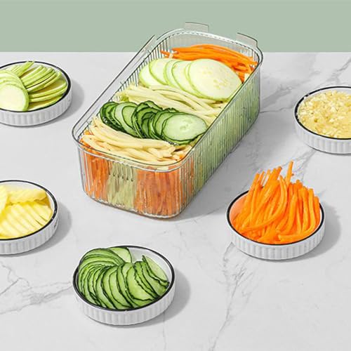 Cortadora multifuncional de verduras con cesta para cocina miniatura 5