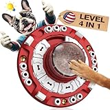 KADTC Dog Puzzle Toy Brain Mental Stimulation Mentally Stimulating Enrichment Puppy Treat Food Feeder Dispenser Advanced Level 4 3 2 1 Interactive Games for Small/Medium/Large Aggressive Chewers A
