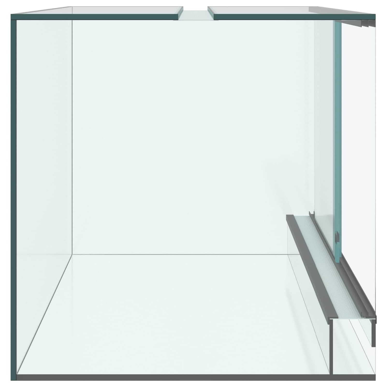 Glas Terrarium Reptilien Amphibien Weiß 60x40x40 cm Innen-Außen Model42020391