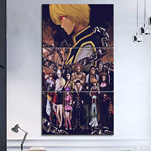 Tableau sur toile animation grand format et affiche murale 3 pièces - 3