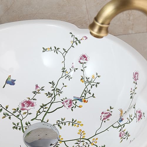 Ensemble lavabo céramique pour une salle de bain rétro - 5
