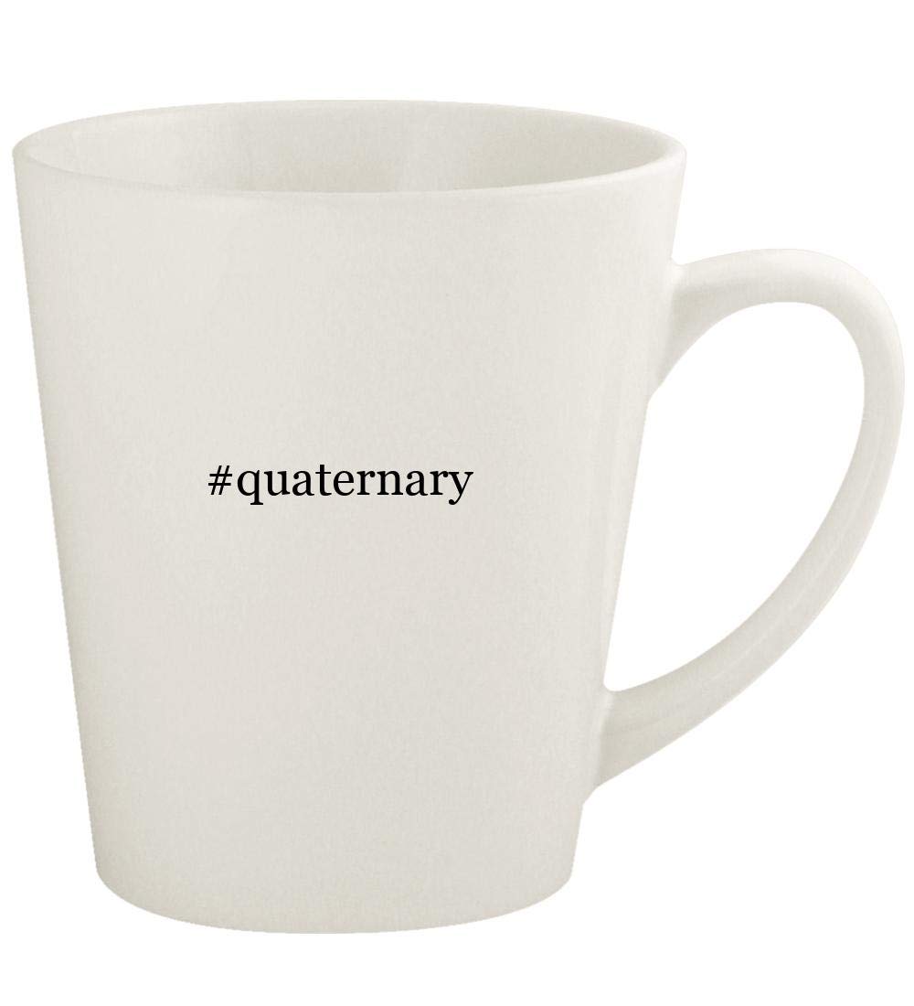 #quaternary - 12oz Hashtag Ceramic Latte Coffee Mug Cup, White
