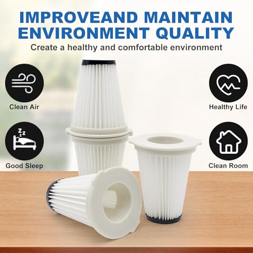 4er Set HEPA Filter für Kenmore K3000 10438 DS4015 DS4030, Einhell TE-SV18 Staubsauger - Ersatzfilter & 1 Reinigungsbürste, Perfekte Passform für Effiziente Filtration und Sauberkeit
