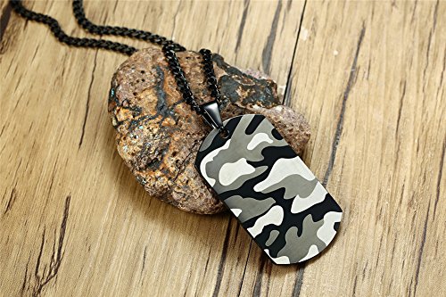 LiFashion LF Mens TO MY SON Necklace,Stainless Steel Camoflauge Military Dog Tag Pendant Sentiment Motivational Tags Jewelry for Son from Dad Mom for Graduation Birthday Gift4