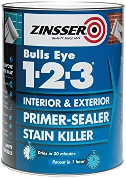 Zinsser ZINBE12325L 2.5 Litre 123 Bulls Eye Primer/Sealer Paint
