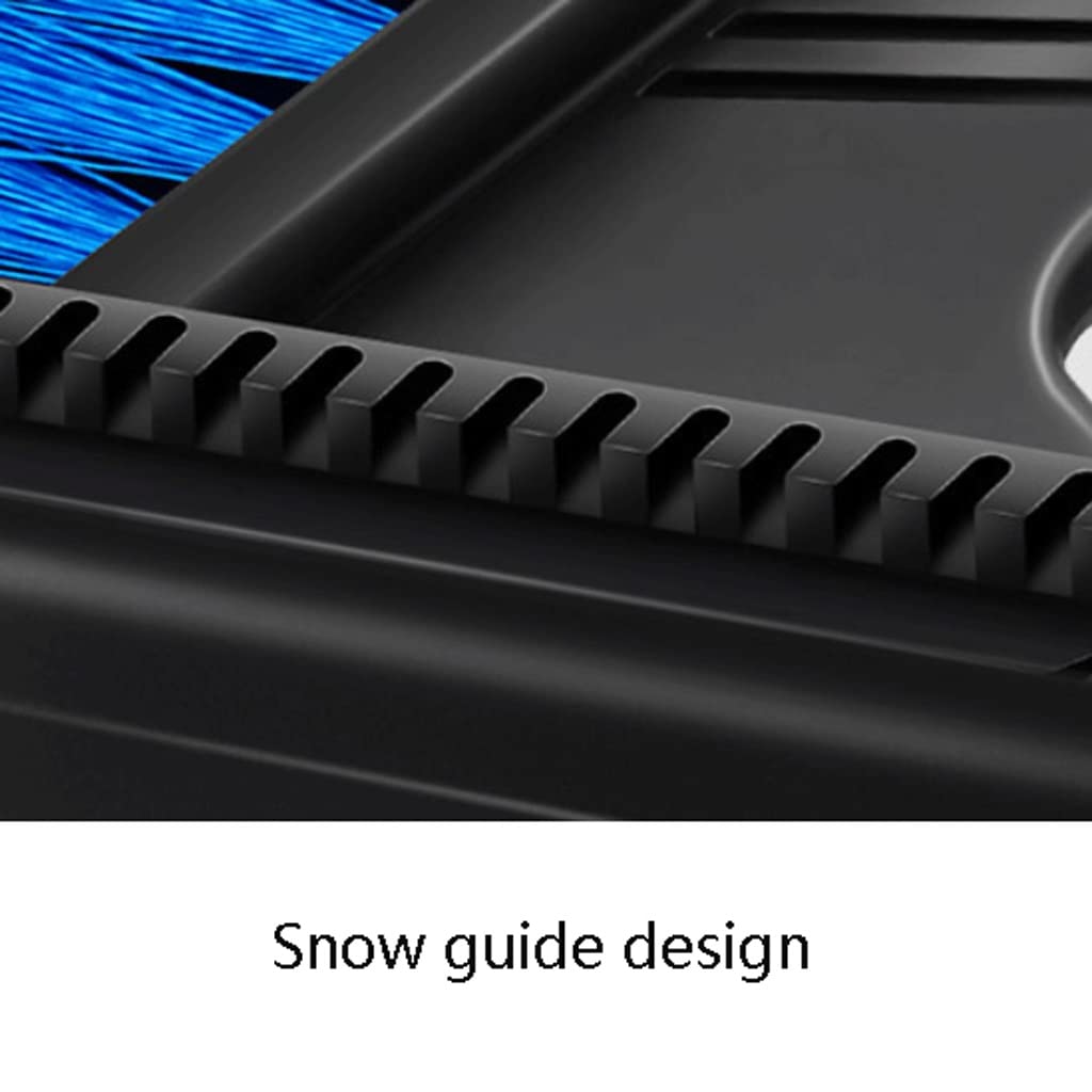 JOCHEN Pala de Nieve Multifuncional, Cepillo quitanieves con cerdas de Nailon y Mango de Esponja Suave, Herramienta Desmontable para Quitar Nieve del automóvil (Color: como se Muestra)