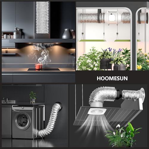 Hoomesun Dryer Vent Hose 4 Inch 5Ft Extra Thick Heavy Duty Flexible Exhaust Duct Hose thumb #6