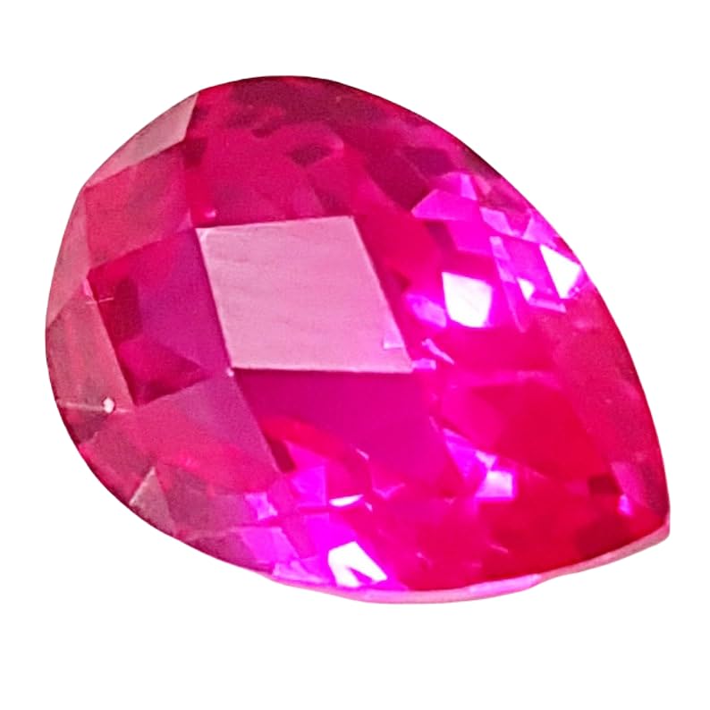 Saphir rose naturel en poire 16,8mm pour création de bijoux uniques