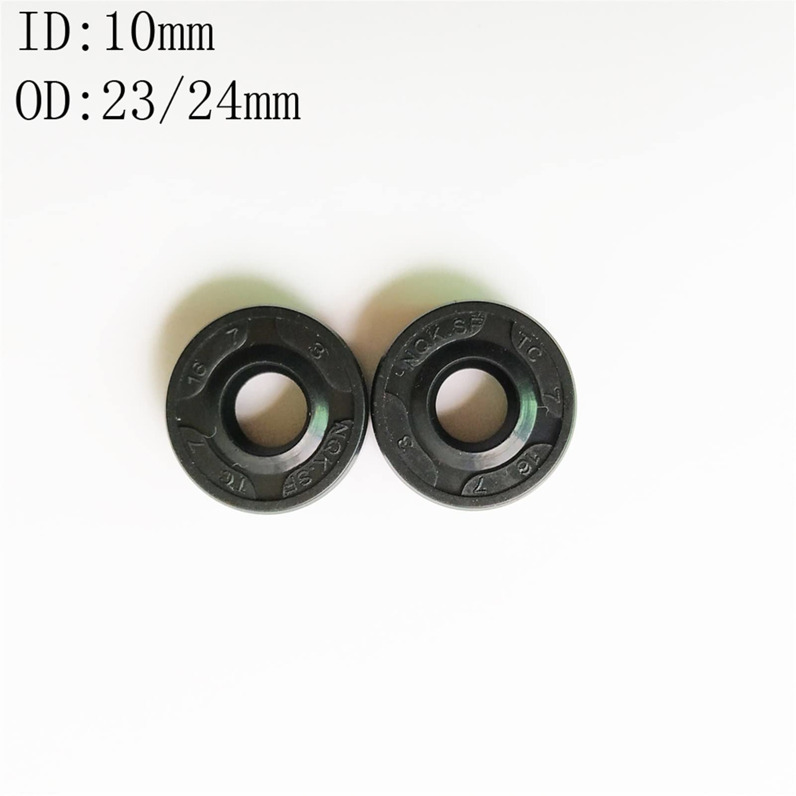 Gasket Rotating 1pcs TC Nitrile Rubber Ring Gasket? 10X23X9 10X24X4 10X24X5 10X24X7 10X24X8mm Oil Seal? NBR Shaft Skeleton Oil Seal Seal Resistant (Size : 10X24X4)