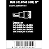 Wera 05003971001 Belt B 2 Zyklop In-Hex-Plus bit socket set with holding function, 3/8 drive, 8 pieces
