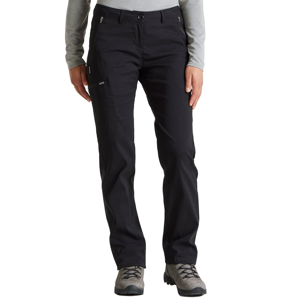 Craghoppers Womens Expert Kiwi Pro Stretch Trousers, Black, Size 20