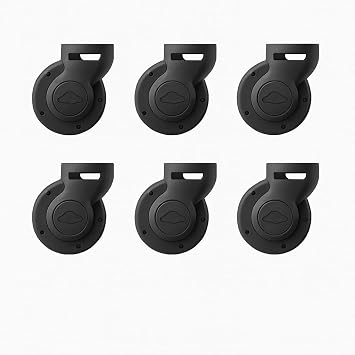 Katziela Replacement Wheels 6-Pack Wheel-Only Set for All Katziela Pro Model Rolling Pet Carriers