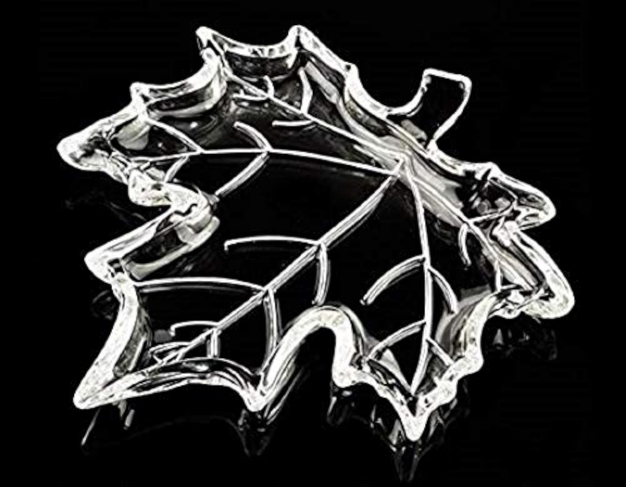 Antique Tabletop Ash Tray, Elegant Crystal Design
