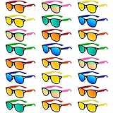 Kids Sunglasses Party Favors in Bulk, 24 Pack Neon Sunglasses for Kids, Boys and Girls, Summer Beach, Pool Party Favors, Fun Gifts, Party Toys, Goody Bag Stuffers, Gift for Birthday Party Supplies