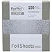 ForPro Expert Embossed Foil Sheets 500S, Aluminum Hair Foils for Color Application and Highlighting Services, Food Safe, Pop-Up Dispenser, 5” W x 10.75” L, 100-Count