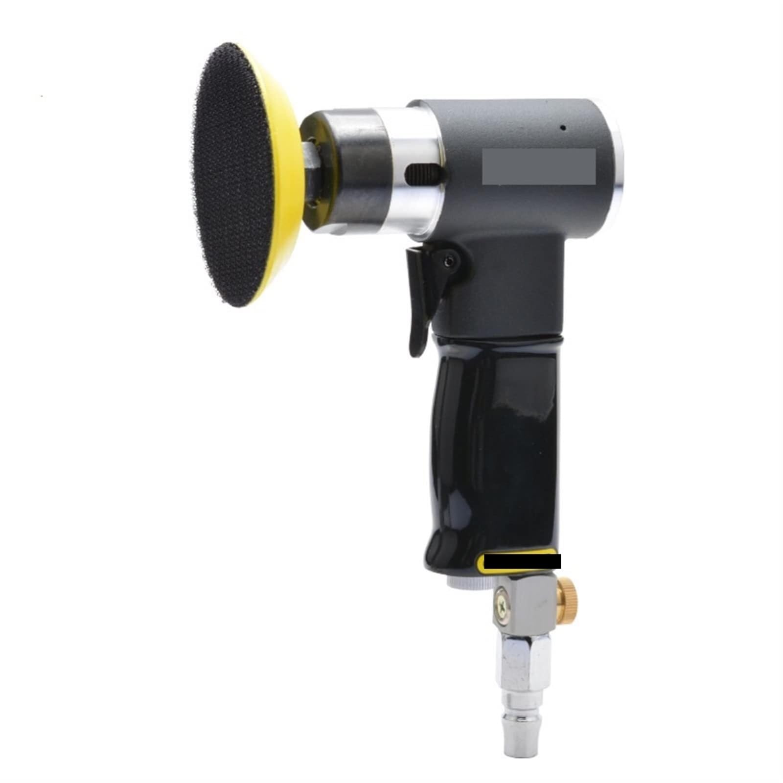 Amrttwy Black Air Tools, Pneumatic Sandpaper Wallpaper Machine 2 3 Sander Concentric Sticky Disc -7082(With 75Mm Sticky Disc)