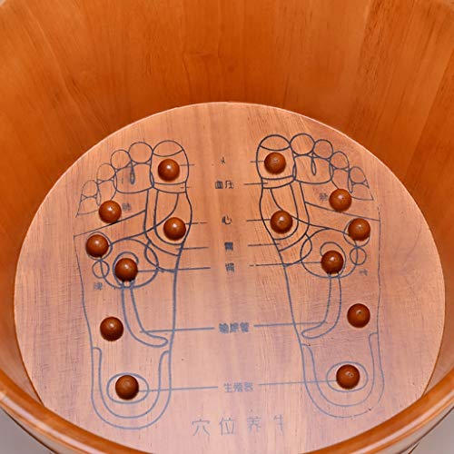Katzowen Spa de Pies de Madera 24cm con Tapa miniatura 2