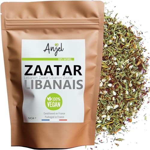 Zaatar Mezcla de especias libanesas 100% naturales Sin aditivos Sabor a especias Zatar Lebanese Tradicional Tomillo Zumaque Sésamo Vegano Sin gluten - NCA (100)