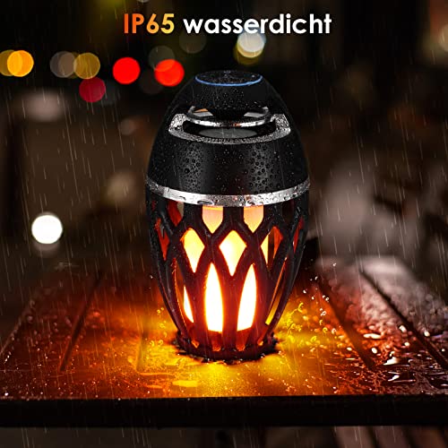 Haut-parleur Bluetooth portable résistant à l'eau avec effet feu