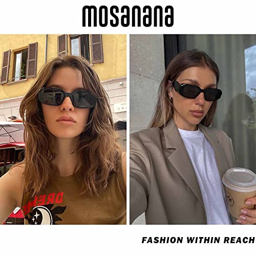 Image of mosanana Trendy Rectangle Sunglasses for Women Men-Goulding