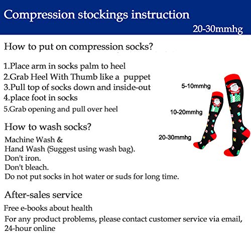 Image of Graduated Medical Compression Socks for Women&Men 20-30mmhg Knee High Sock