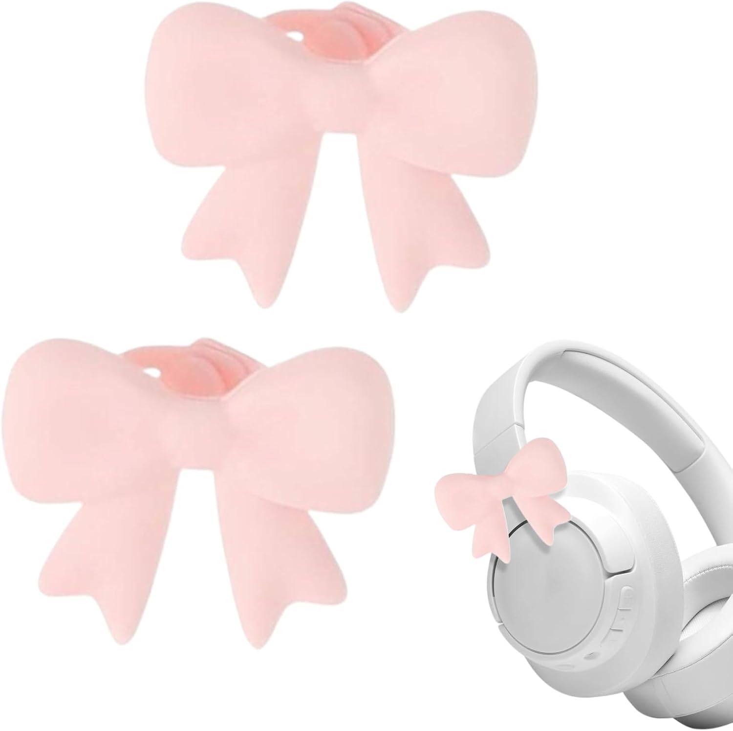 Headphone Accessories 3D Silicone Bow Shape Cosplay Prop