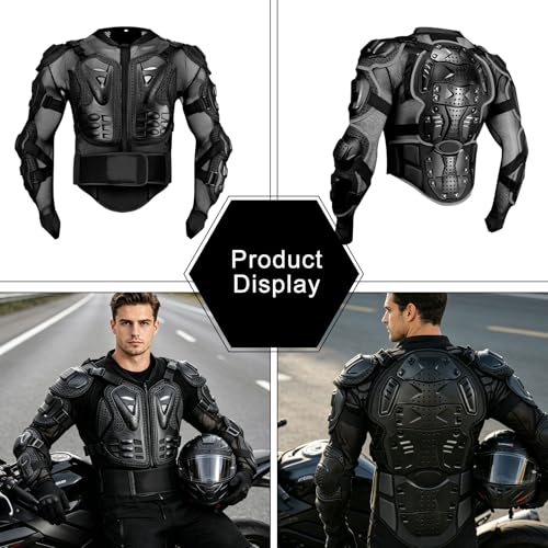 Chaqueta moto con protecciones para rutas en scooter y circuitos de MTB 2