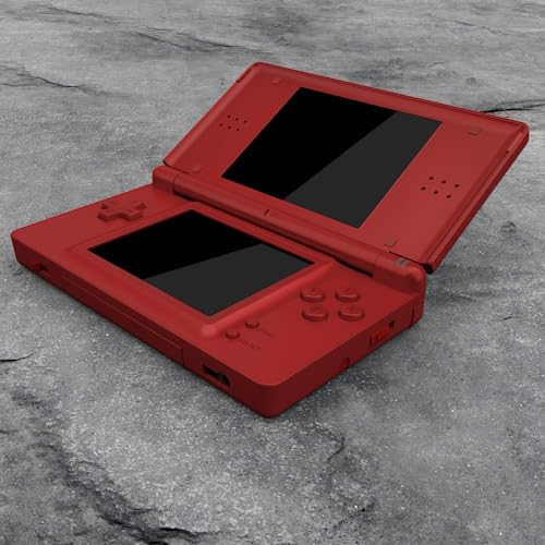 Image of eXtremeRate Scarlet Red Replacement Full Housing Shell for Nintendo DS Lite, Custom Handheld Console Case Cover with Buttons, Screen Lens for Nintendo DS Lite NDSL - Console NOT Included