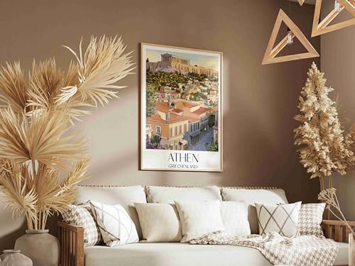 Poster Athènes Acropole Grèce impression d'art tableau mural A2