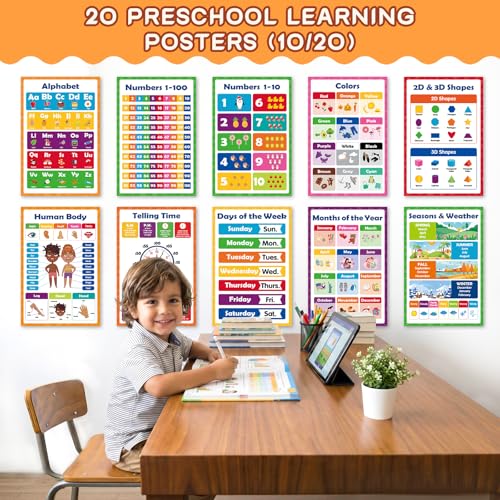 Image of KIDS KING 20 Toddlers Learning Posters - Basic (11 inchx17 inch)