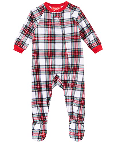 allbrand365 designer Matching designer Baby Stewart Plaid Footed Pajamas
