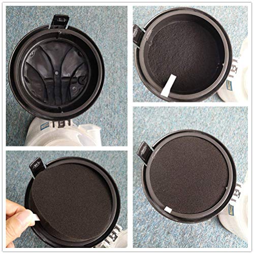 6 Pack Vacuum Filter For Bissell 1214 2252 2486 2489 24899 27909 22543 Cleanview Swivel Pet Upright Vacuum Cleaner Replacement Motor Front Filter And Carbon Cotton Filter Kit Replacement Part Number #1608225 #TOP2
