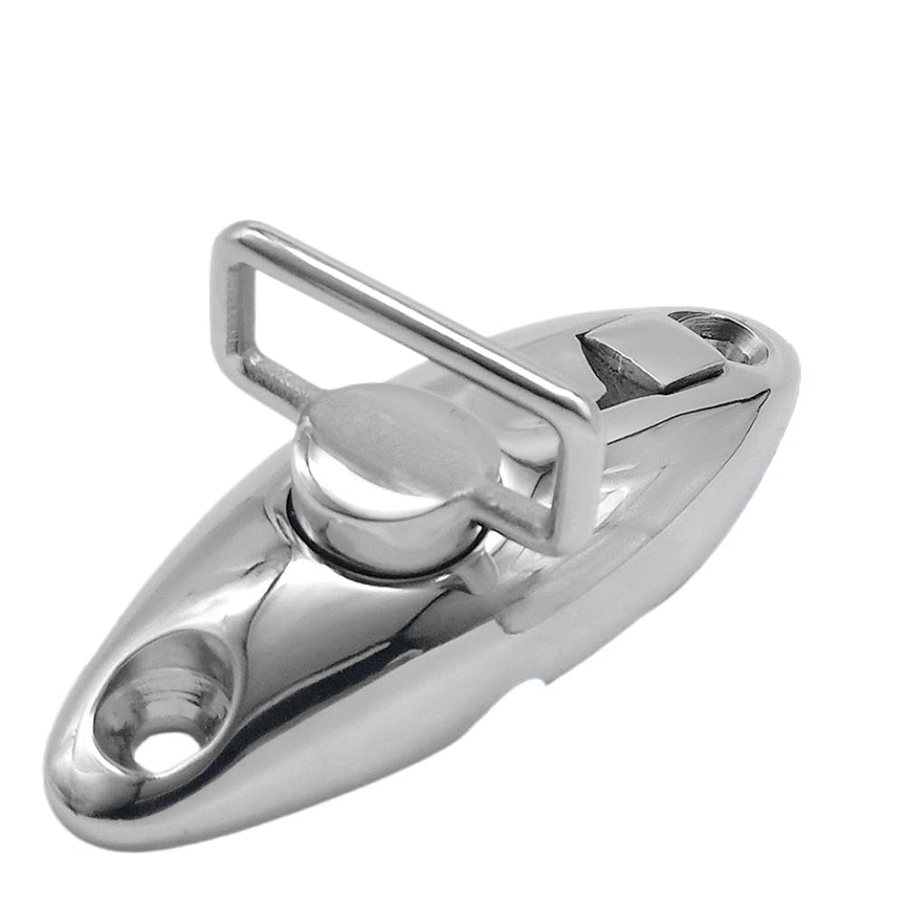 Ahkyhtgaz Onecolor 316 Stainless Steel 360° Adjustable Bimini Mount Swivel Deck Hinge With Quick Release Pin Compatible With Marine Boats