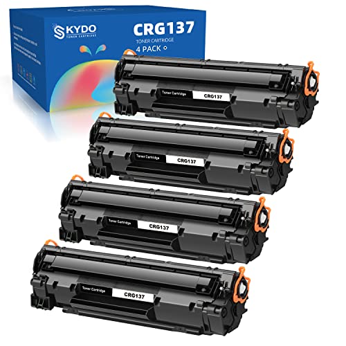 Skydo Compatible Toner Cartridge Replacement for Canon 137 CRG137 to Use with ImageClass D570 MF212w MF216n MF217w MF227dw MF229dw MF232w MF236n MF244dw MF247dw MF249dw Laser Printer (Black, 4-Pack)