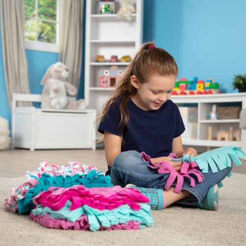 Melissa & Doug Created by Me! Heart Fleece Blanket, No-Sew Quilt Craft Kit - image 2