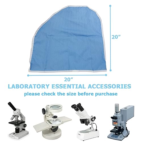 Image of Microscope Dust Cover Fit Full Size Standard Microscopes - Lab lensmeter Instruments Accessories, ESD Material, 20 inchL x 20 inchW