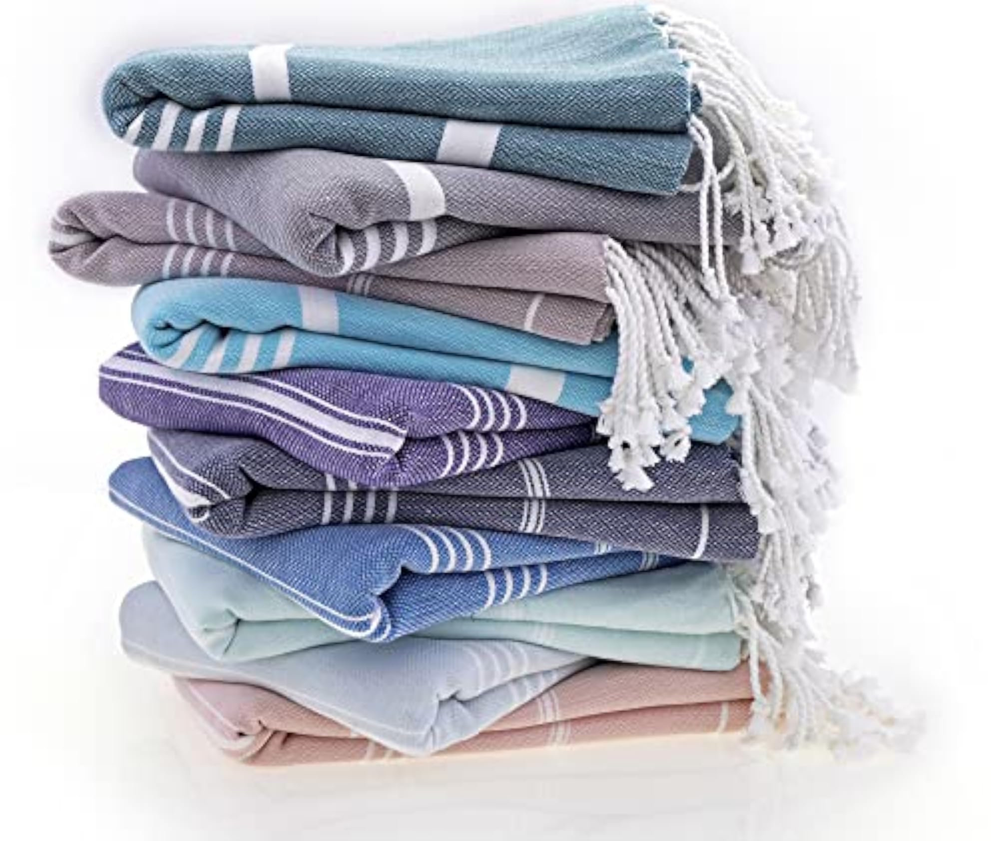 Lilac Turkish Peshtemal Towels, 100% Cotton