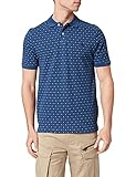 Polo de piqué slim fit Springfield Polo Slim Estampado All Over Camiseta, Azul Medio, S para Hombre
