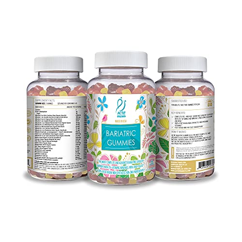 Actif Bariatric Multivitamin Gummies With 25+ Organic Vitamins And Minerals For Bariatric Surgery, Advanced Formula - 90 Count #TOP2