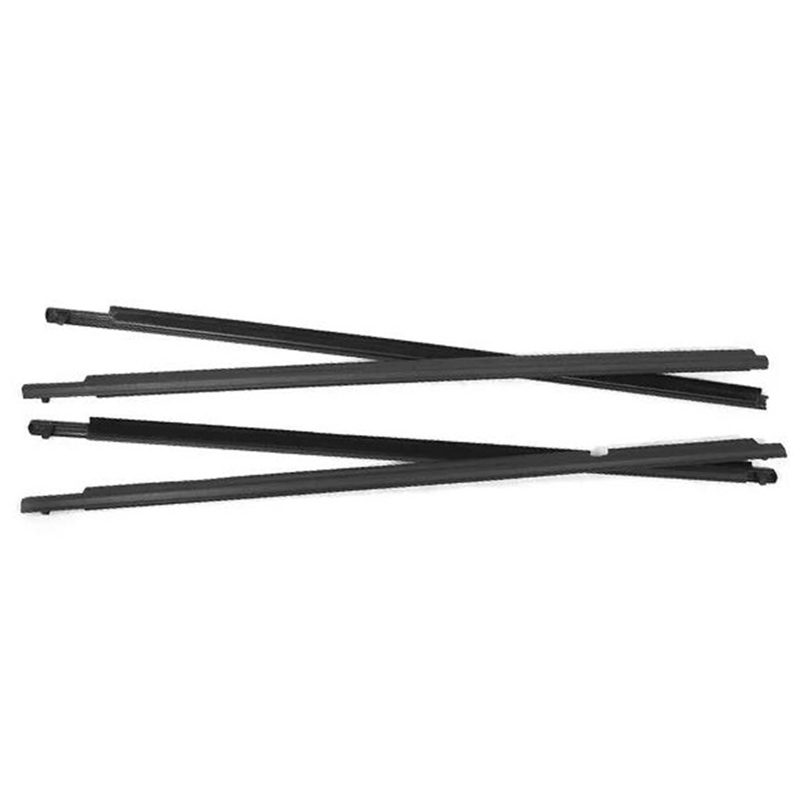 Spamfafghq Black 4Pcs Window Rubber Trim 7573012300 For Toyota For Corolla 2008-2013 Weatherstrip Seal Strips Door Moulding Glass(Black)