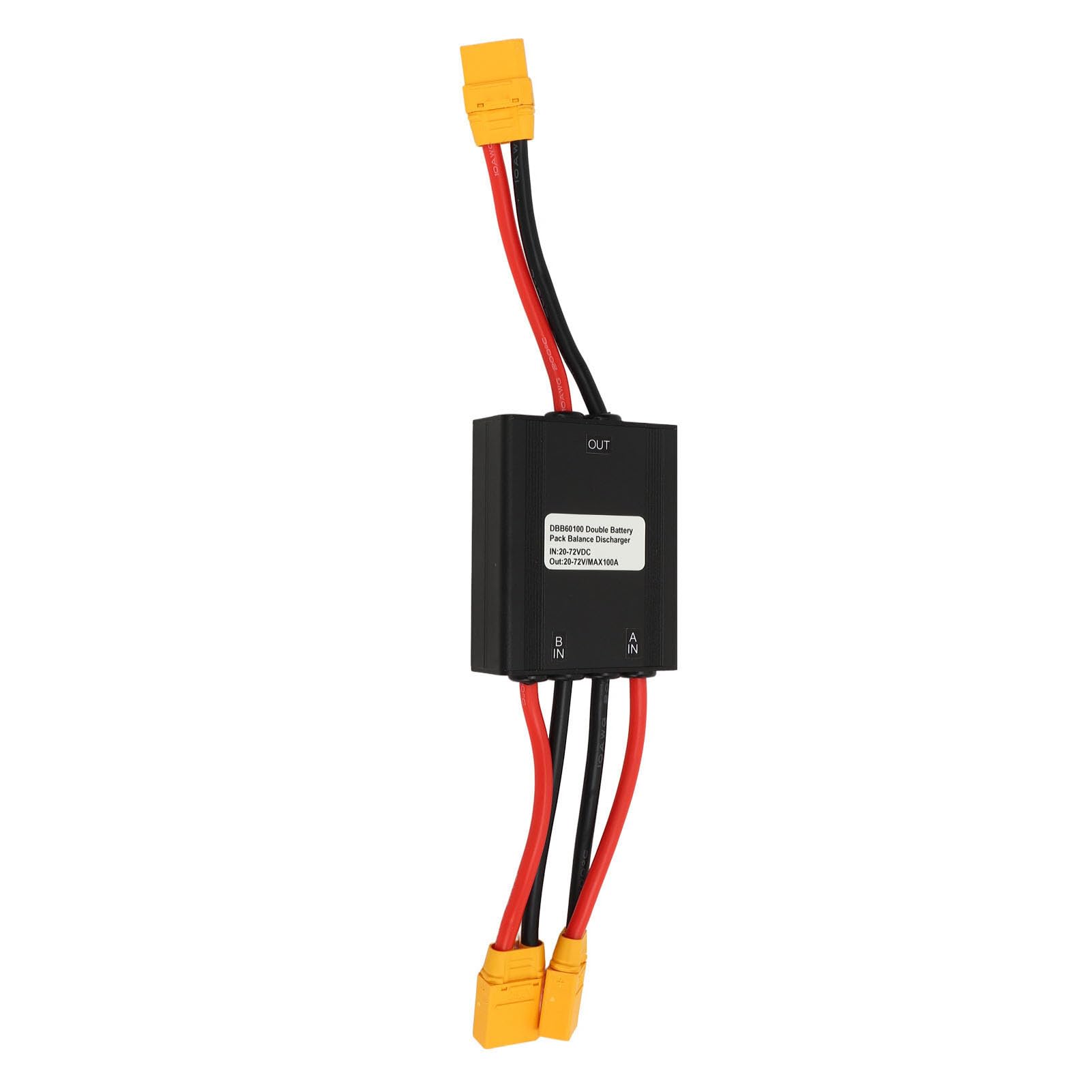 KIMISS Convertidor de Descarga de Batería Doble de Bicicleta Eléctrica 20V-72V Dual Batería Paralela Adaptador de Módulo Paralelo para un Rendimiento Mejorado y una Capacidad de Control (100A)