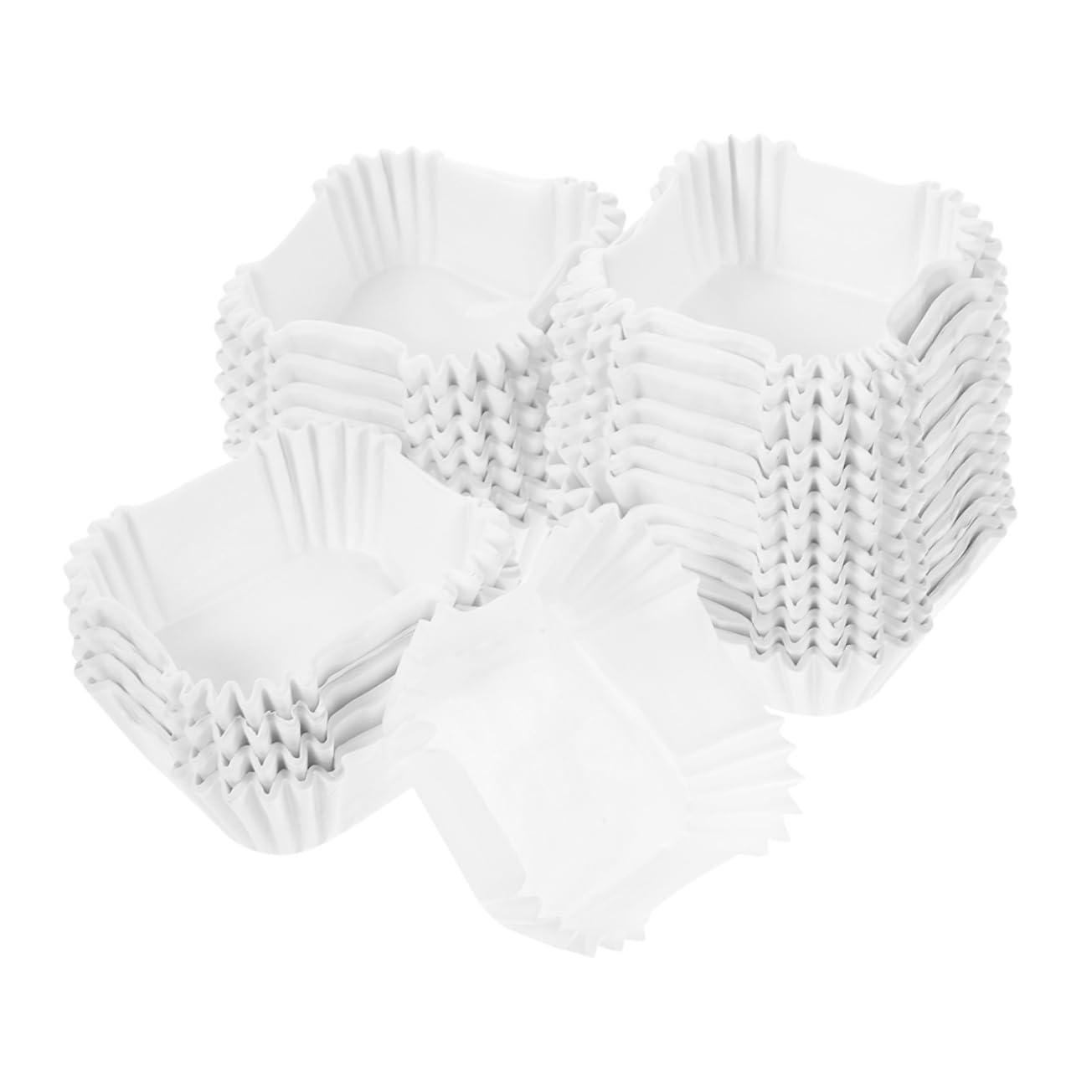 Moldes de Papel para Muffins Cuadrados 2000 Piezas Blancos