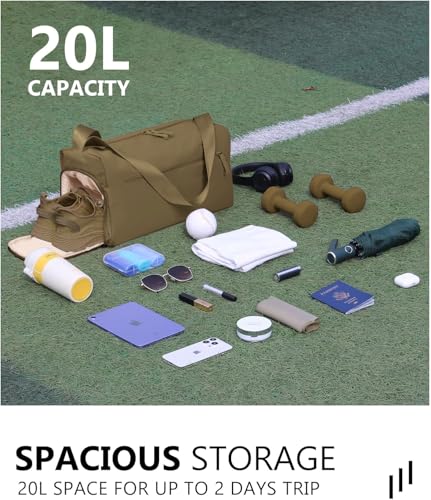 Small Gym Bag for women men, Stylish Compact Sports Bag, Small Duffle Bag Crossbody Bags for women men, Suitable For Gym Work Fitness Travel, 3 in 1 Duffle Bags4