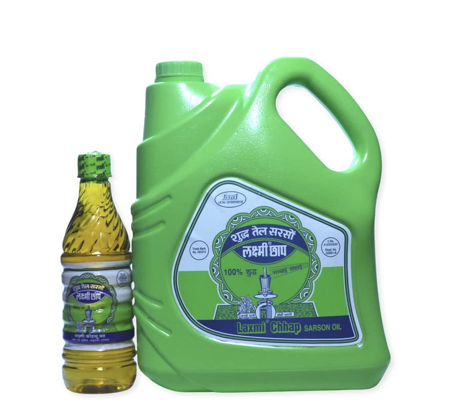 Laxmi Chhap Oil Combo Pack Of 5 Liter And 500 Ml Premium Pure Mustard Oil (B0B9CH1HJP) Amazon Price History, Amazon Price Tracker