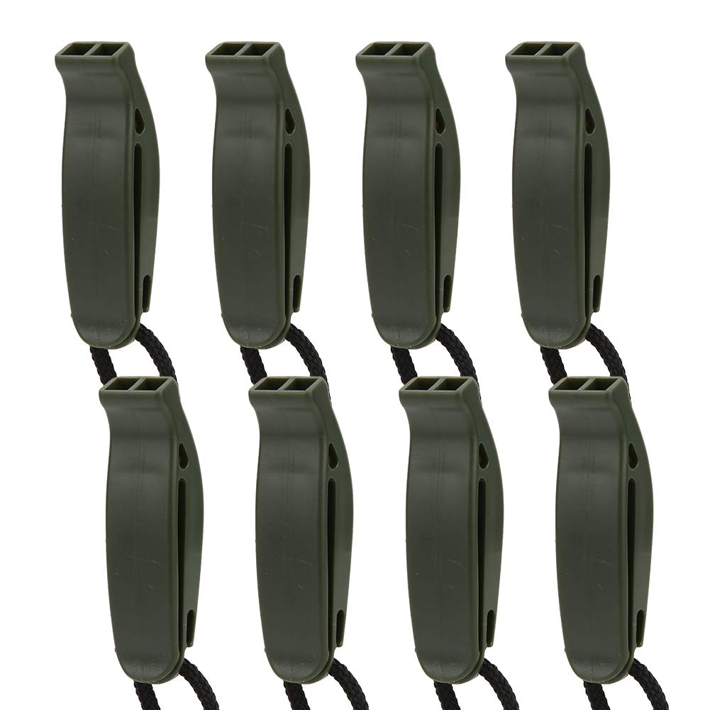 ZJchao Whistle Emergency, Plastic with Lightweight Emergency Whistle Safety for (OD Green)