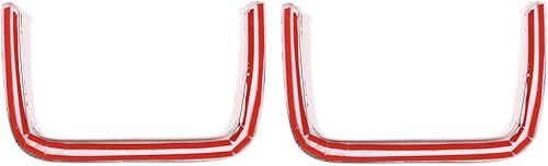 Miniatura 7 de YIWANG Marco de decoración de asiento trasero de automóvil de grano de madera de pino ABS, Trim2 piezas para BMW X3 X4 G01 G02 2018-2020 Accesorios