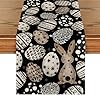 Artoid mode bunny rabbit eggs flowers easter table runner seasonal spring kitchen dining table decoration for home party decor 13×72 inch  urban country home decor