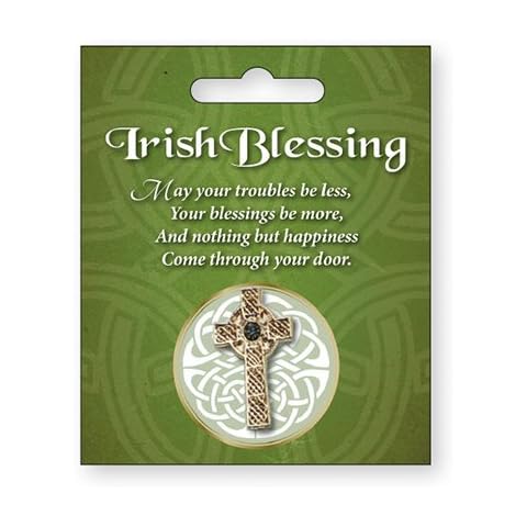 Loving Jesus Celtic Cross Brooch - Irish Blessing St Patrick's Day Gift Cover